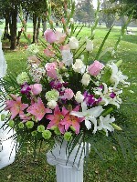 Altar arrangements by Toronto Wedding Florist