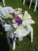 Aisle arrangement by Toronto Wedding Florist