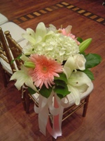 Aisle arrangement by Toronto Wedding Florist