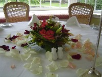 Table centerpieces by Toronto Wedding Florist